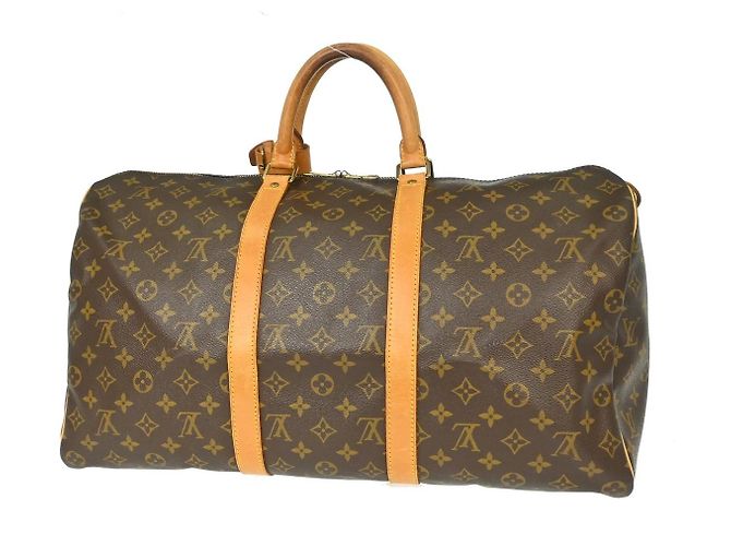 Louis Vuitton Keepall Monogram Canvas 50 Marrone - vista 2
