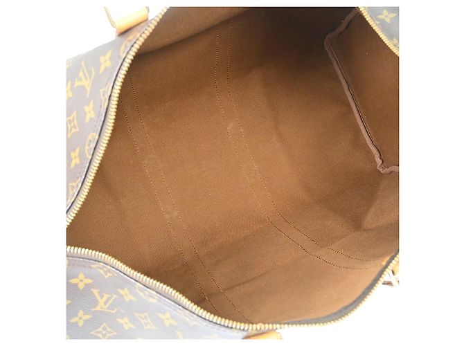 Louis Vuitton Keepall Monogram Canvas 50 Marrone - vista 3