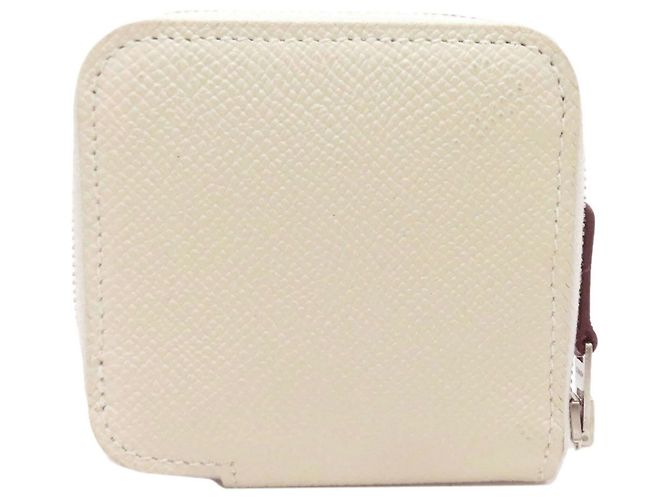 Hermès Monedero de piel Epsom Hermes Blanco - vista 2