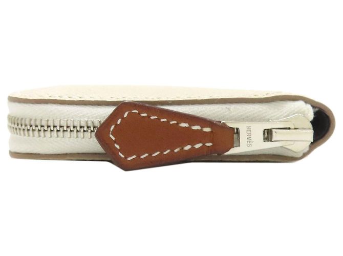 Hermès Monedero de piel Epsom Hermes Blanco - vista 3