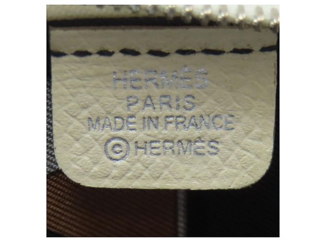 Hermès Monedero de piel Epsom Hermes Blanco - vista 5