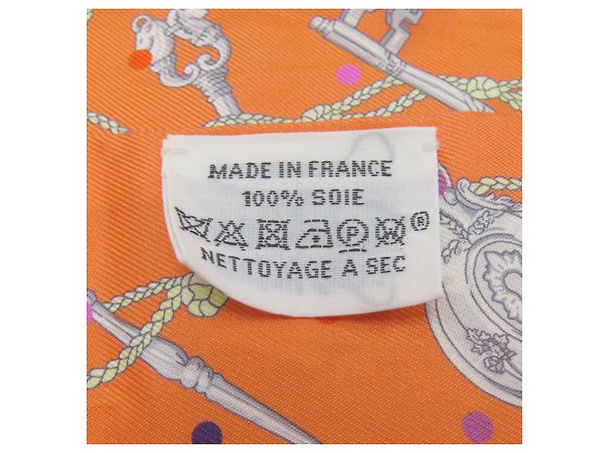 Hermès Pañuelo de seda Twilly Hermes Naranja - vista 4