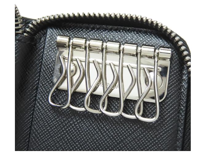 Prada Saffiano Leder Schlüsselcase Schwarz - Ansicht 5