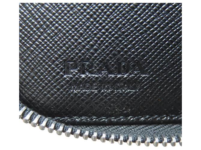 Prada Saffiano Leder Schlüsselcase Schwarz - Ansicht 6