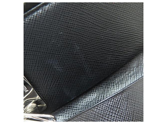 Prada Saffiano Leder Schlüsselcase Schwarz - Ansicht 8