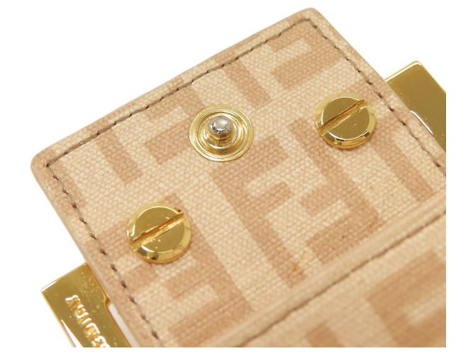 Portefeuille long à motif Fendi Zucchino Beige - vue 11