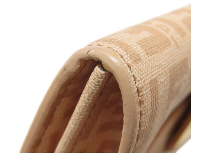 Portefeuille long à motif Fendi Zucchino Beige - vue 15