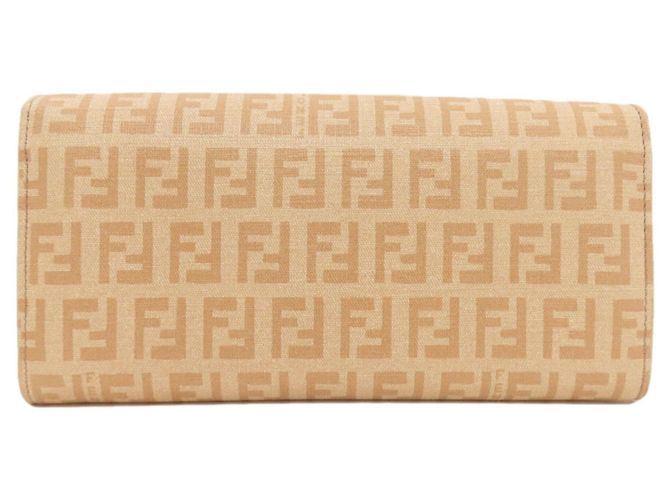 Portefeuille long à motif Fendi Zucchino Beige - vue 2