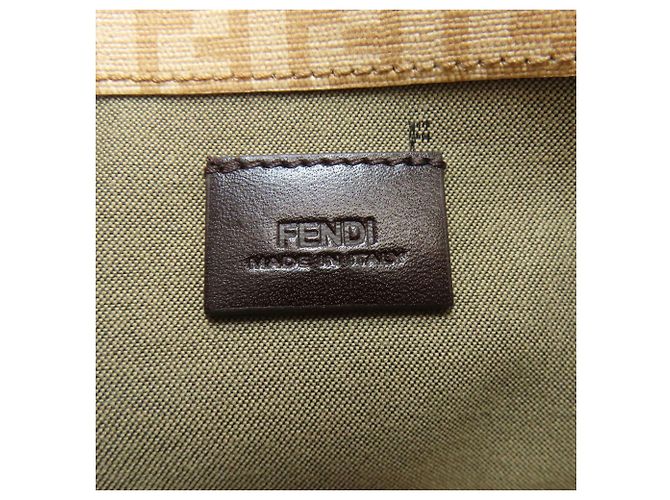 Portefeuille long à motif Fendi Zucchino Beige - vue 6