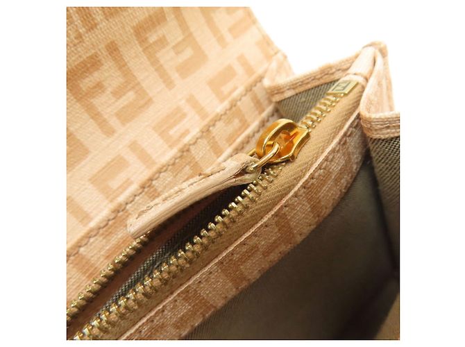 Portefeuille long à motif Fendi Zucchino Beige - vue 7