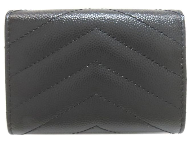Cartera tríptico Cassandra V-stitch Yves Saint Laurent Negro - vista 2
