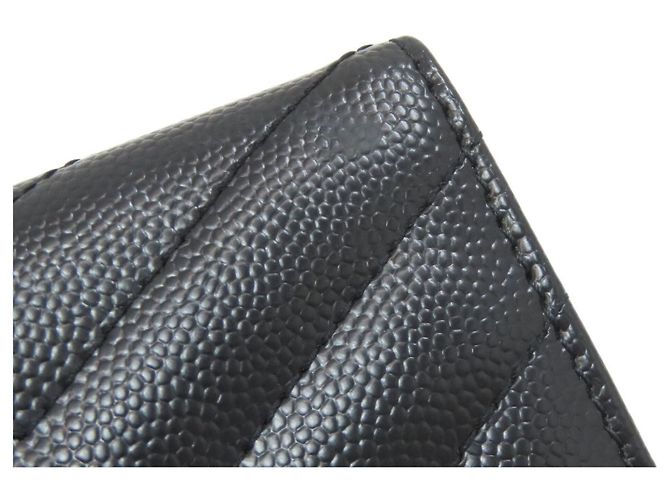 Cartera tríptico Cassandra V-stitch Yves Saint Laurent Negro - vista 8