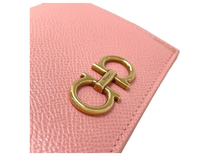 Cartera Bi-Fold Gancini Salvatore Ferragamo Rosa - vista 12