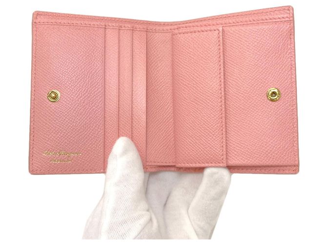 Cartera Bi-Fold Gancini Salvatore Ferragamo Rosa - vista 4