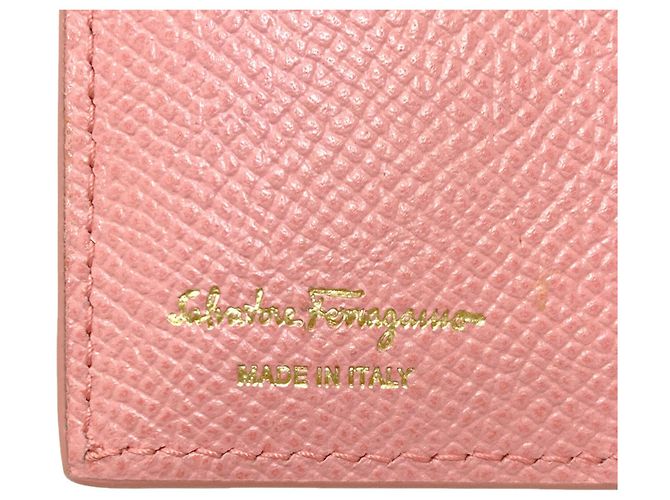 Cartera Bi-Fold Gancini Salvatore Ferragamo Rosa - vista 7