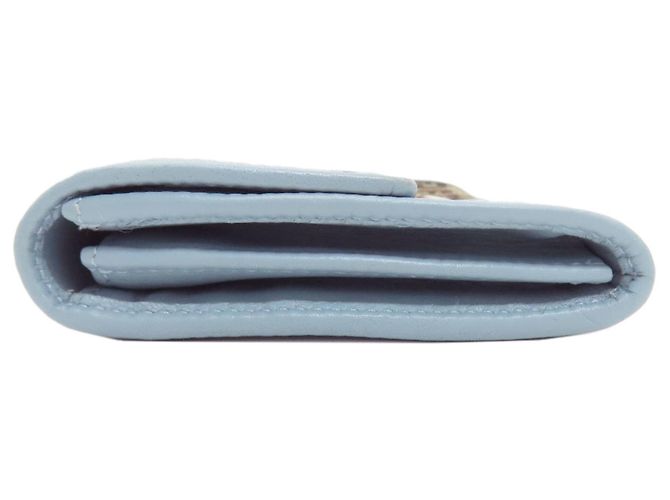Fendi Zucchino Pattern Long Wallet Brown Light blue - view 3
