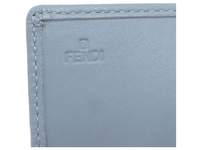 Fendi Zucchino Pattern Long Wallet Brown Light blue - view 7