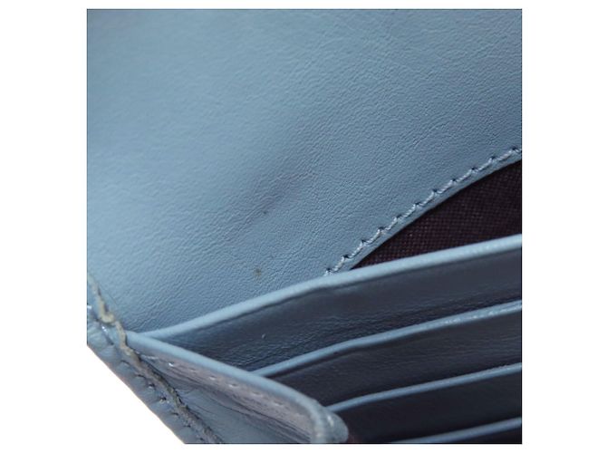 Fendi Zucchino Pattern Long Wallet Brown Light blue - view 8