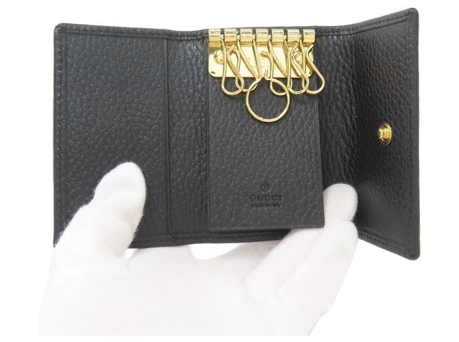 Gucci 456118 Double G Schlüsselcase Schwarz - Ansicht 5