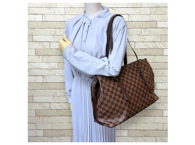 Borsa a Spalla Louis Vuitton Chelsea Damier Marrone - vista 2