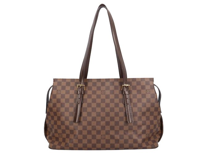 Borsa a Spalla Louis Vuitton Chelsea Damier Marrone - vista 3