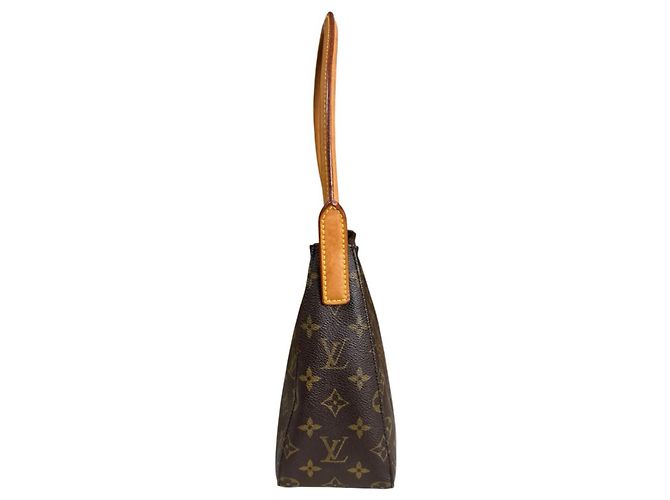 Borsa a tracolla Louis Vuitton Looping MM Monogram Marrone - vista 4