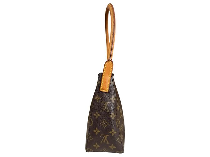 Borsa a tracolla Louis Vuitton Looping MM Monogram Marrone - vista 5