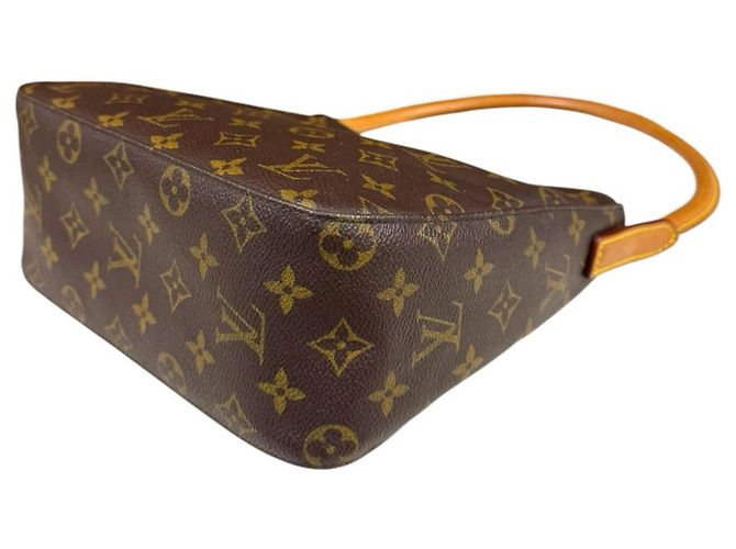 Borsa a tracolla Louis Vuitton Looping MM Monogram Marrone - vista 6