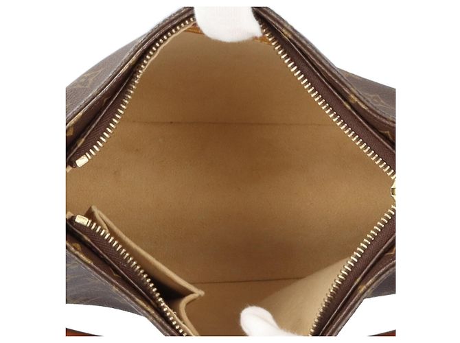 Borsa a tracolla Louis Vuitton Looping MM Monogram Marrone - vista 7