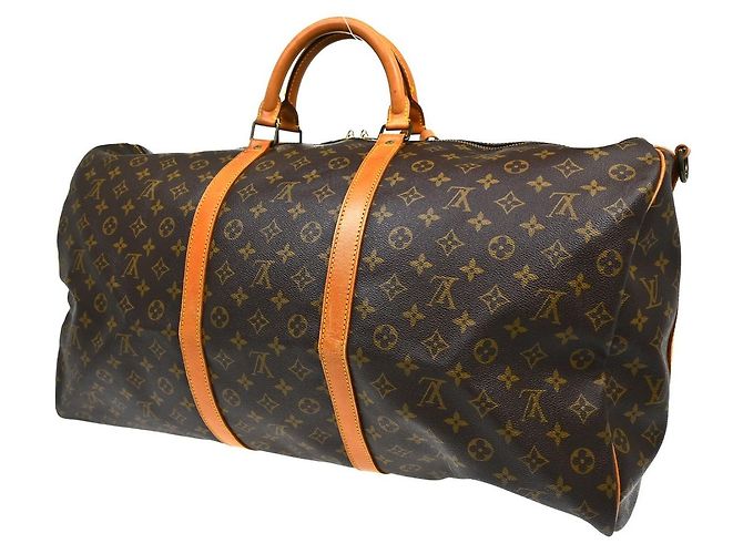 Louis Vuitton Keepall Bandouliere Monogram Canvas 60 Marrone - vista 2