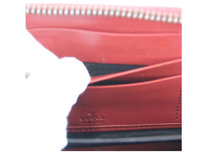 Cartera larga Gucci GG Marmont Blanco Roja - vista 12