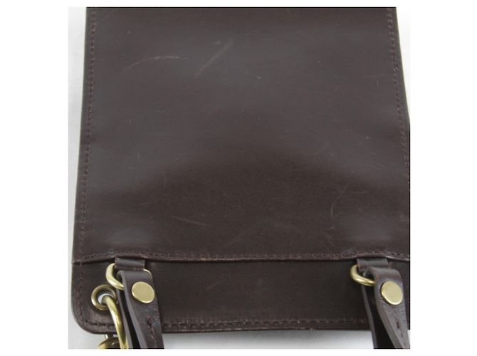 Borsa a Spalla Gucci Mini 106693 Brown GG Canvas Marrone - vista 11