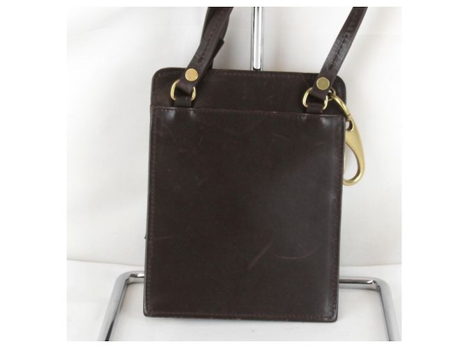 Borsa a Spalla Gucci Mini 106693 Brown GG Canvas Marrone - vista 2