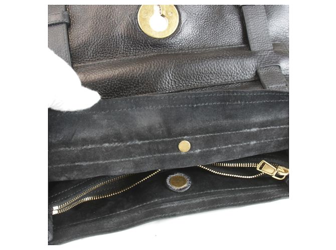 Borsa a mano in pelle Yves Saint Laurent Nero Bianco - vista 10
