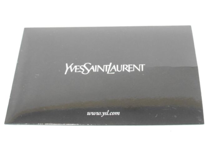 Borsa a mano in pelle Yves Saint Laurent Nero Bianco - vista 13
