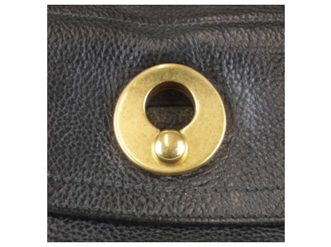 Borsa a mano in pelle Yves Saint Laurent Nero Bianco - vista 5