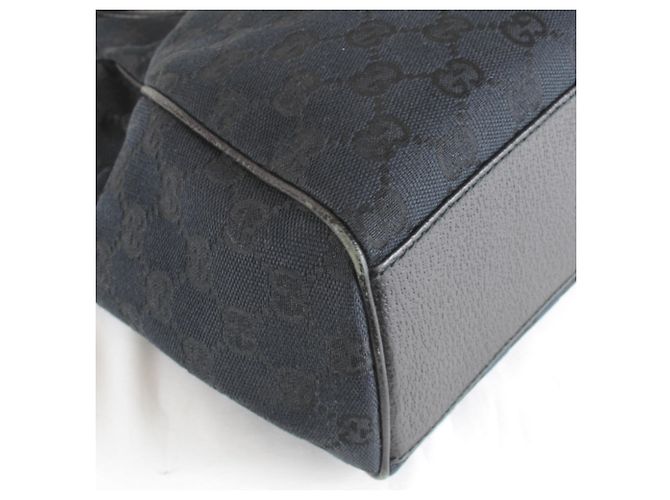 Borsa Gucci 154981 in tela GG nero e bianco - vista 3