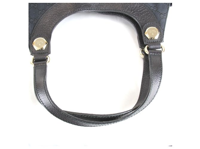 Borsa Gucci 154981 in tela GG nero e bianco - vista 5