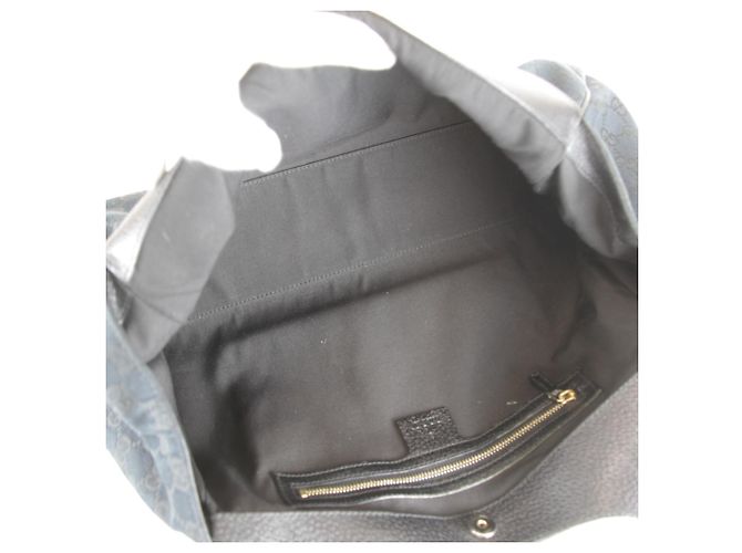 Borsa Gucci 154981 in tela GG nero e bianco - vista 6