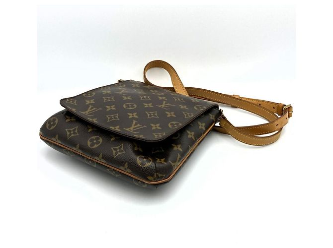 Borsa a tracolla lunga Musette Salsa Louis Vuitton Marrone Monogramma - vista 4