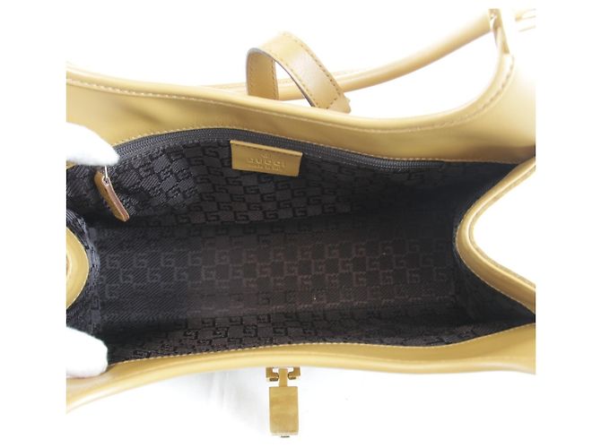 Borsa Gucci Jackie in scamosciato e pelle beige e nero - vista 11