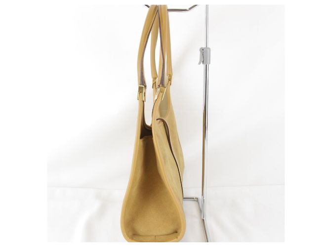 Borsa Gucci Jackie in scamosciato e pelle beige e nero - vista 3