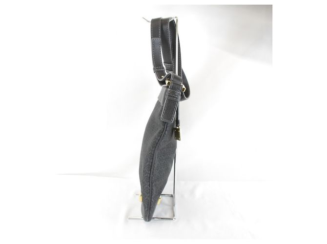 Borsa a tracolla Loewe in tela nera Nero - vista 4