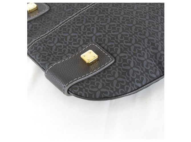 Borsa a tracolla Loewe in tela nera Nero - vista 5
