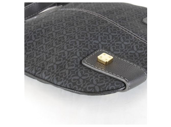 Borsa a tracolla Loewe in tela nera Nero - vista 6