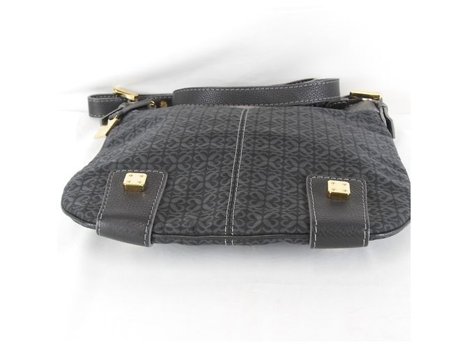 Borsa a tracolla Loewe in tela nera Nero - vista 7