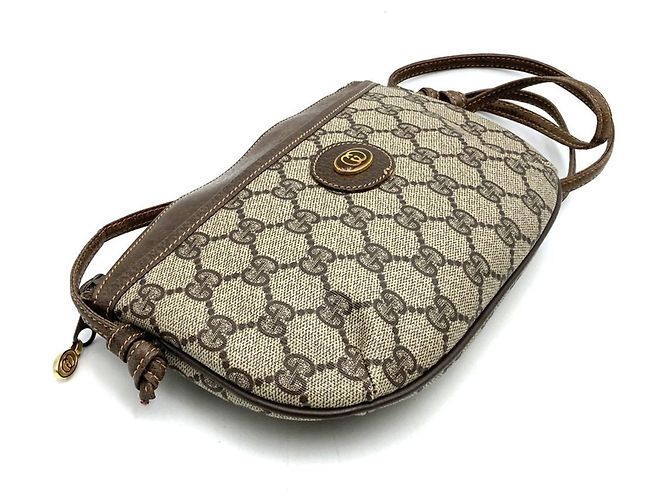 Borsa a tracolla Gucci Brown GG Supreme Marrone - vista 4