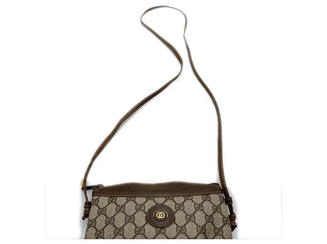 Borsa a tracolla Gucci Brown GG Supreme Marrone - vista 5