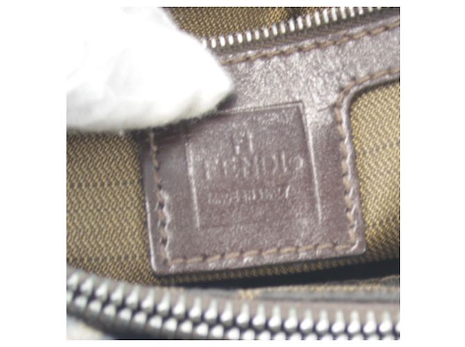 Fendi Zucca Pattern Mamma Bucket Schultertasche Braun - Ansicht 11