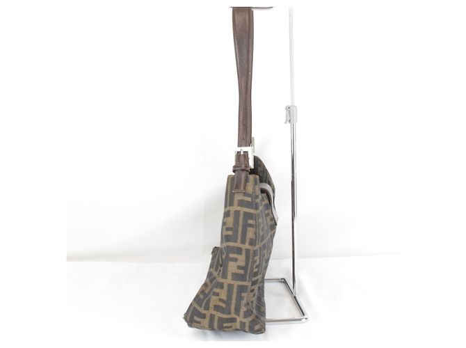 Fendi Zucca Pattern Mamma Bucket Schultertasche Braun - Ansicht 3